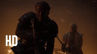 Jorah Mormont dies protecting Daenerys  GoT S08E03 [upl. by Nautna]