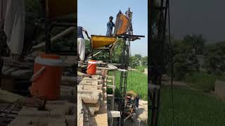 How to make a concrete lantern slab for a roof  Roof with concrete lantern slab machine [upl. by Silrak]