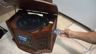 Innovative Technology ITRR501 RETRO turntable  record cd tape player recorder [upl. by Chuch]