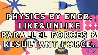 like parallel forces unlike parallel forces Resultant force [upl. by Leak]