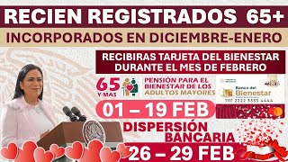 📣💥¡ÚRGENTE QUE LO SEPAS 🔴💳 1 de FEBRERO 🔔recién incorporados ADULTOS MAYORES Pensión 65 Tarjetas [upl. by Zuliram]