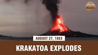 Krakatoa explodes August 27 1883  This Day In History [upl. by Erving]