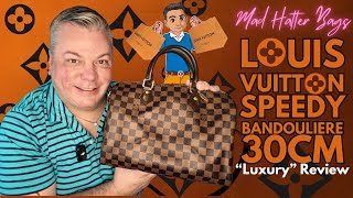 Classic Louis Vuitton Speedy Bandouliere 30 Ebene quotLuxuryquot Review [upl. by Lowrance]