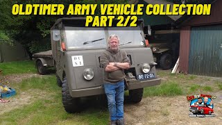 Deel 22 Oldtimer Legervoertuig Verzameling van Otto 1941 Plymouth P11 1952 Mowag GW4500 en meer [upl. by Sheffy]