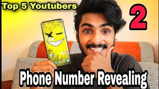 TOP 5 YOUTUBERS PHONE NUMBER PART2UNBOXINGDUDE  MASTERPIECE MT VLogs VINEESHROHINI KRISHINFO😱 [upl. by Aicilra]