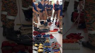 Firefighters Rescue Team roperescue rescuestation rescuetraining bombamalaysia fireengine rope [upl. by Tega283]