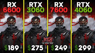 RX 6600 vs RTX 3060 vs RX 7600 vs RTX 4060  Ryzen 5 7600  Tested in 15 games [upl. by Carothers824]