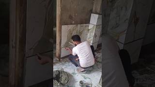 2×4 वॉल टाइल्स कैसे लगाते हैं 2×4 Wall tiles fitting kaise kare tiles marbal fitting shorts [upl. by Rather788]