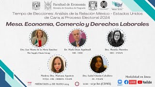 Webinar elecciones Economía comercio y derechos laborales en México y Estados Unidos [upl. by Aisac]