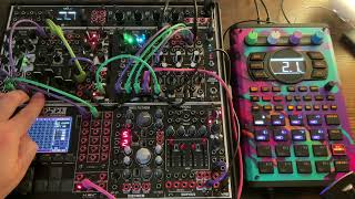 Eurorack Modular  SP404 MK2 Techno Jam 1 [upl. by Appilihp]