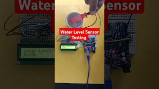 Water Level Sensor Testing arduino shorts ytshorts shortvideo [upl. by Annam]