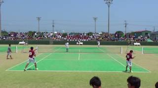 17 東インカレ ソフトテニス 大学対抗 男子 準決勝 1 1次戦 1 [upl. by Kellie]