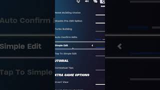 The New Simple Edit Setting fortnite gaming [upl. by Nodla753]