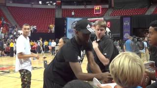 Andrew Wiggins amp Zach LaVine Signing Autographs At Las Vegas Summer League – iFolloSportscom [upl. by Reld630]