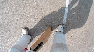 Batsman Helmet Camera View CENTURY by Mohaib bhai  GoPro Cricket Highlights [upl. by Orutra]