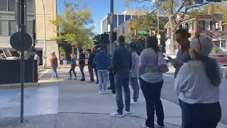 Voters line up on final day of early voting in Virginia Lets get it done [upl. by Aneeres]