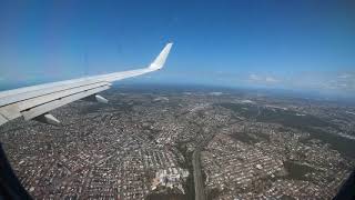 Approach and landing Brisbane Airport  New Runway 01L  QF662 [upl. by Hedi]