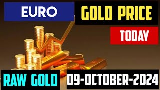 Gold price in euro per ounce 09 OCTOBER 2024 [upl. by Airekahs]