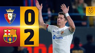 HIGHLIGHTS I OSASUNA 0 vs 2 FC BARCELONA  SPANISH SUPERCUP 🔵🔴 [upl. by Sancho257]