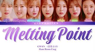 CORRECTED GWSN 공원소녀 quotMelting Pointquot Color Coded Lyrics  HanRomEng [upl. by Lleirbag309]