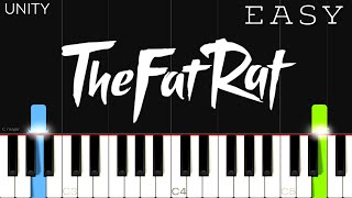 TheFatRat  Unity  EASY Piano Tutorial [upl. by Yttisahc]