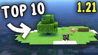 10 SURVIVAL ISLAND Seeds in 10 MINUTES Minecraft 121 [upl. by Retluoc817]