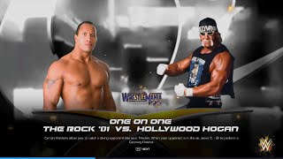 The Rock vs Hollywood Hogan  WrestleMania X8  WWE 2K24 [upl. by Adnarram]