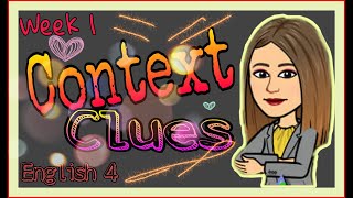 Q2 English 4 Week 1  Using Context Clues Definition and Exemplification [upl. by Arek]