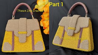 Goyard Saigon bag crochet part 1 [upl. by Ettelegna116]