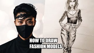 How to Draw a Runway Model  1m [upl. by Neuburger236]