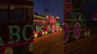 Blackpool illuminations train tram tour 141124 [upl. by Randa618]