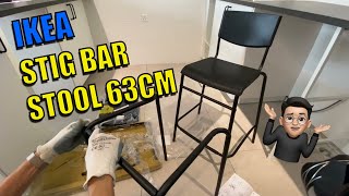 Assemble STIG IKEA 63cm high stool using only simple hand tool [upl. by Flagler]