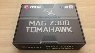 MSI MAG Z390 Tomahawk Unboxed  A good no frills motherboard [upl. by Popele260]