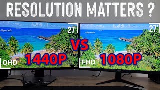 Is Full HD Enough At 27 Inches 1080P vs 1440P 27Inch Gaming Monitors [upl. by Eceirahs843]