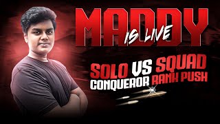 TOP 10000 TODAY 🔴1VS4 CONQUEROR RANKPUSH🔥ROAD TO 69K SUBS [upl. by Jadda601]