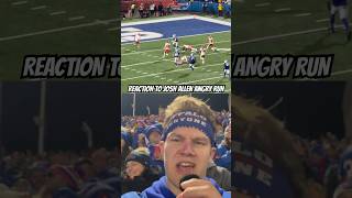 LIVE Buffalo Bills fan reaction to Josh Allen TD RUN vs Kansas City bills chiefs nfl shorts [upl. by Ainak]