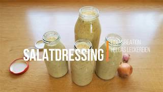 Salatsauce auf Vorrat  Bestes Salatdressing  einfach und lecker  Eigenkreation [upl. by Mlehliw]