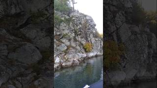 Under The Indian Head Rock Killarney killarney boating adventure [upl. by Pogue188]