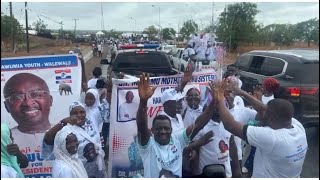 WOW WALEWALE PEOPLE FOLLOW DR BAWUMIA EVEN IN THE RAINS [upl. by Iad502]