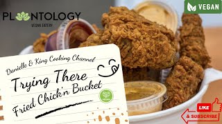 We Went To Plantology To Try There Fried Chickn Bucket Vegan [upl. by Rafi]