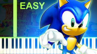 Seaside Hill  SONIC HEROES  EASY Piano Tutorial [upl. by Yendis91]