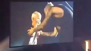 Justin and jaxon bieber purpose tour July 62016 [upl. by Nylakcaj540]