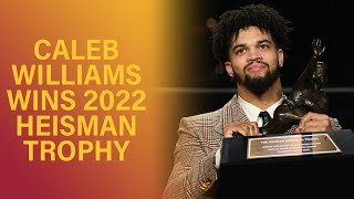 USC QB Caleb Williams wins the 2022 Heisman Trophy [upl. by Bollinger]