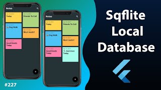 Flutter Tutorial  SQL Database Storage Using Sqlite amp Sqflite CRUD  Android amp iOS [upl. by Sardse]