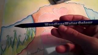 Woodless Watercolor Pencil Tutorial amp Product Review [upl. by Eilhsa]