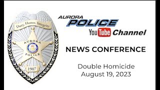 Aurora Police News Conference [upl. by Yniatirb]