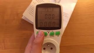 WATOMIERZ LICZNIK ENERGII ELEKTRYCZNEJ ZA 36PLN power meter electricity meter [upl. by Ailedroc779]