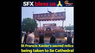 St Francis Xavier’s sacred relics being taken to Se Cathedral [upl. by Lartnom223]