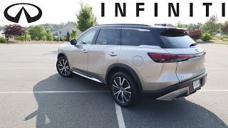 2023 Infiniti QX60 Autograph AWD  Point Of View Walkaround Test Drive and Review [upl. by Lenora]