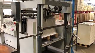 Used BOBST SP 102 E Die cutter [upl. by Bulley]